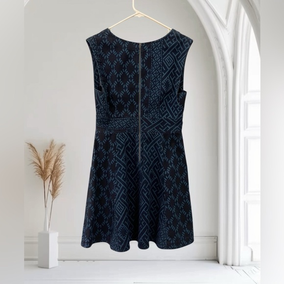Plenty by Tracy Reese Indigo Fit and Flare Dress Size 10 - Picture 4 of 9